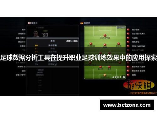 足球数据分析工具在提升职业足球训练效果中的应用探索